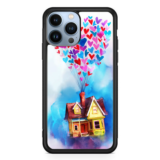 UP Flying House Painting iPhone 14 Pro Max Case