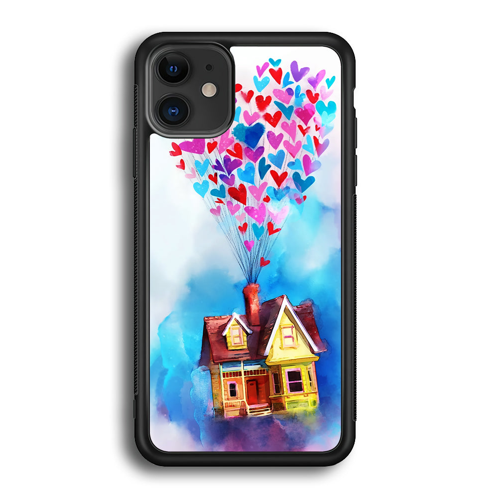 UP Flying House Painting iPhone 12 Case