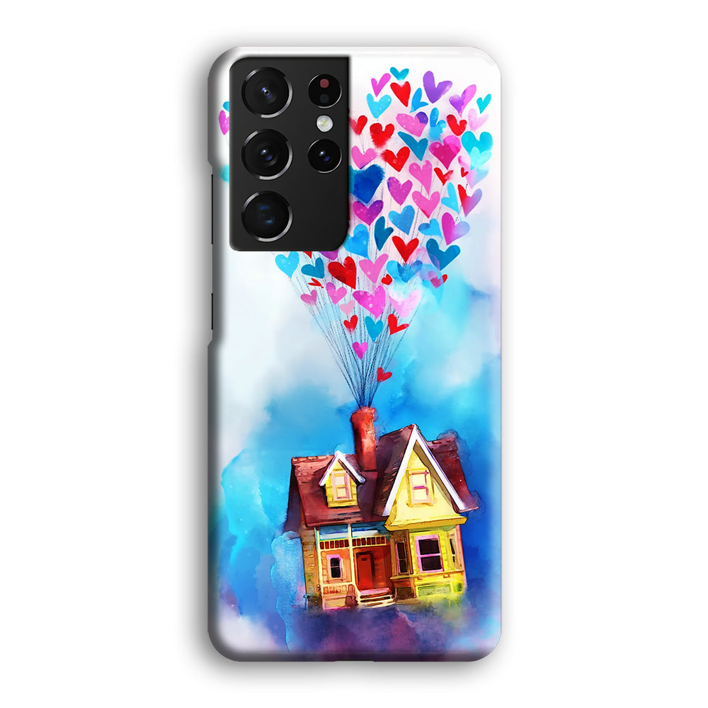 UP Flying House Painting Samsung Galaxy S22 Ultra Case