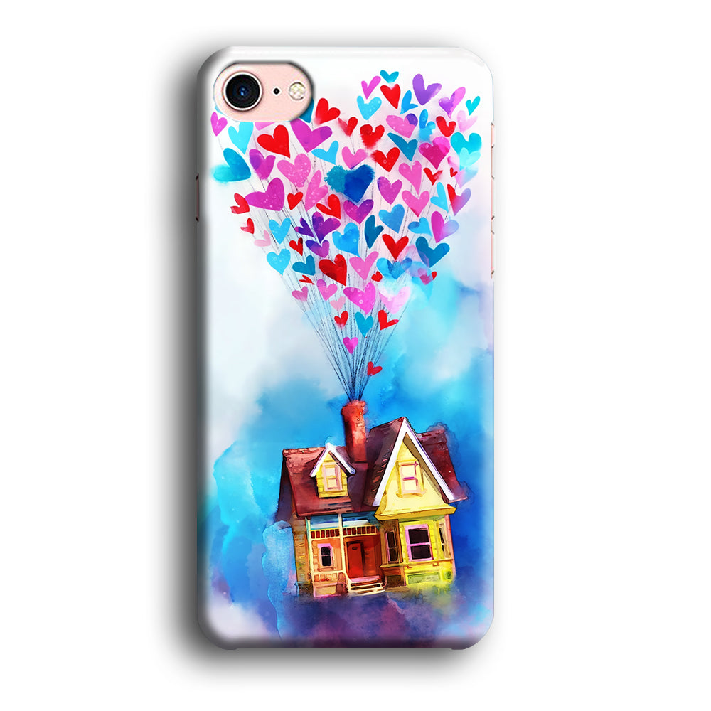 UP Flying House Painting iPhone 8 Case