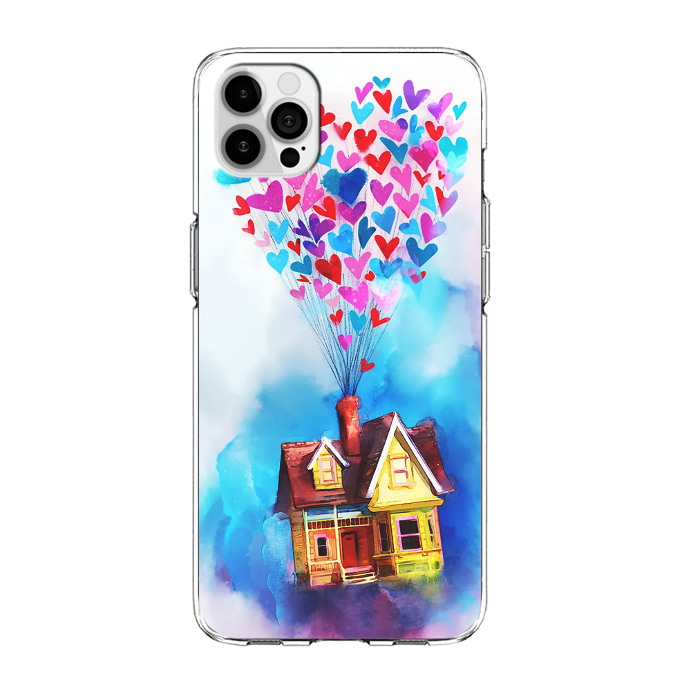 UP Flying House Painting iPhone 14 Pro Case