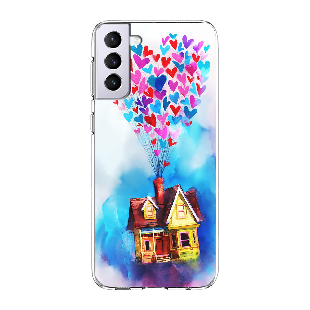 UP Flying House Painting Samsung Galaxy S24 Plus Case-Phone Case-Clear Soft Case-Altracase