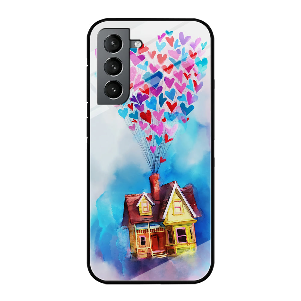 UP Flying House Painting Samsung Galaxy S24 Plus Case-Phone Case-Tempered Glass Case-Altracase
