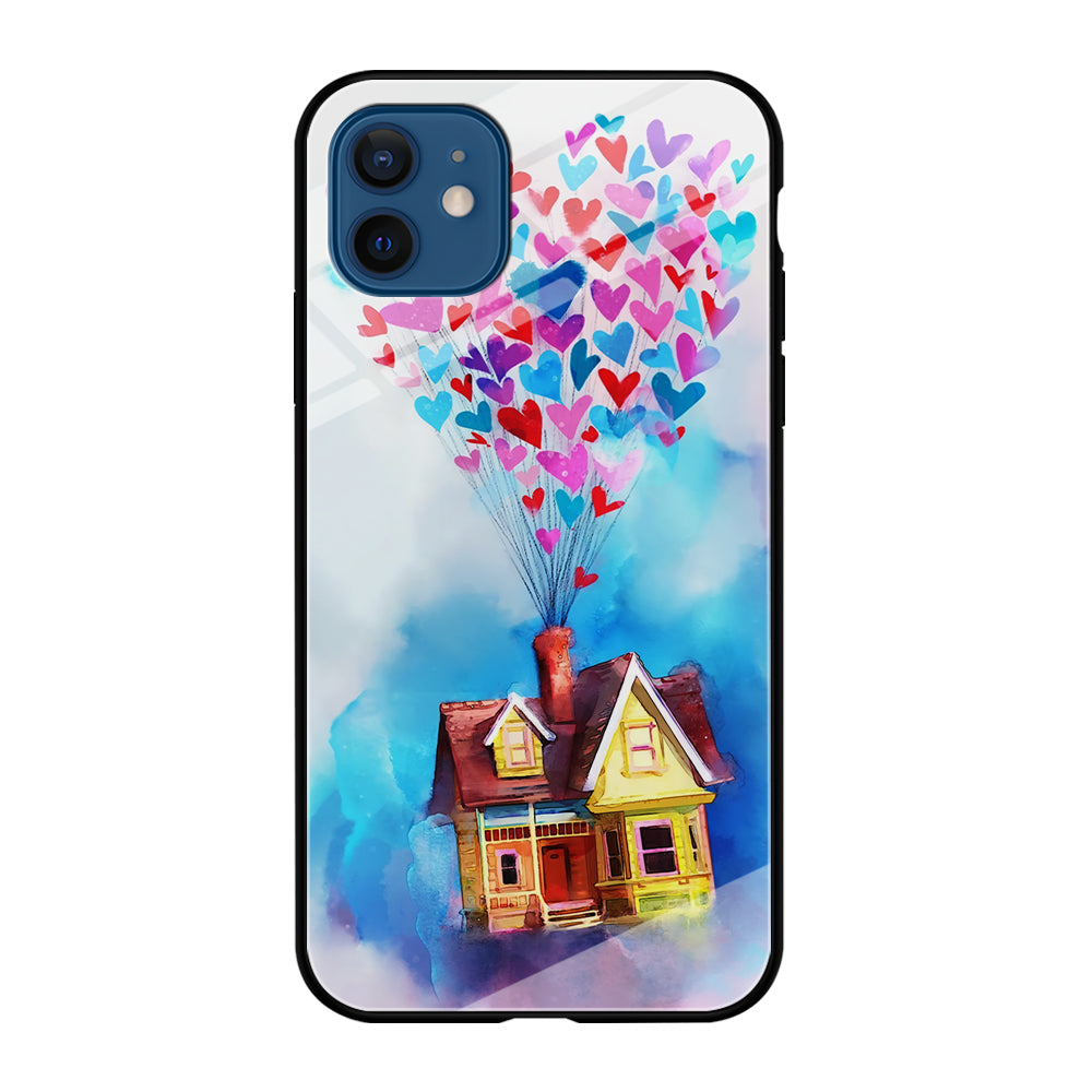 UP Flying House Painting iPhone 12 Case