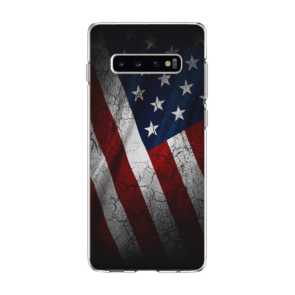 USA Flag 001 Samsung Galaxy S10 Case