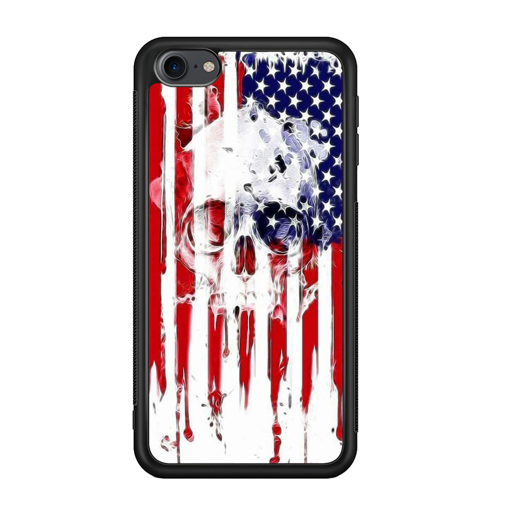 USA Flag Skull iPod Touch 6 Case