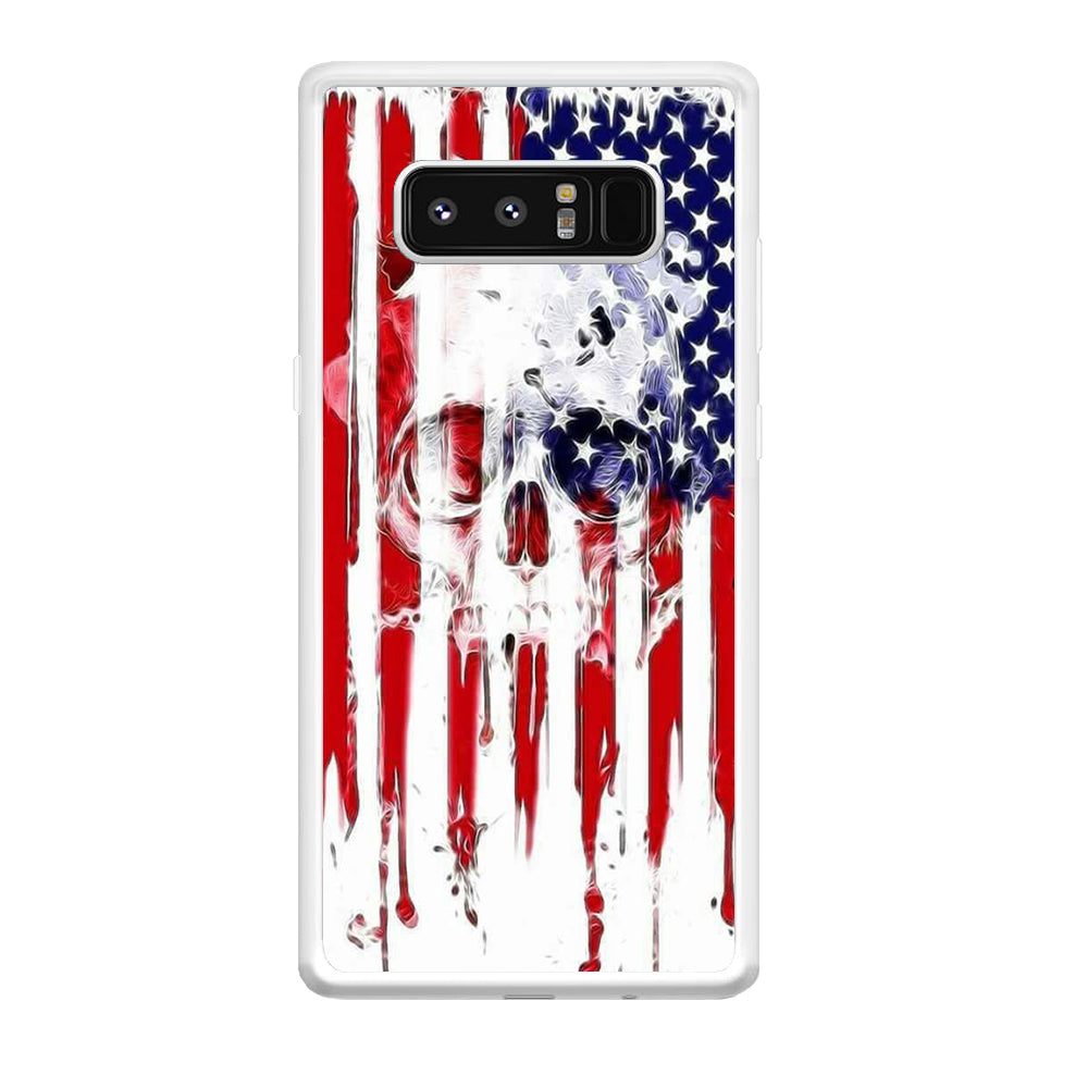 USA Flag Skull Samsung Galaxy Note 8 Case