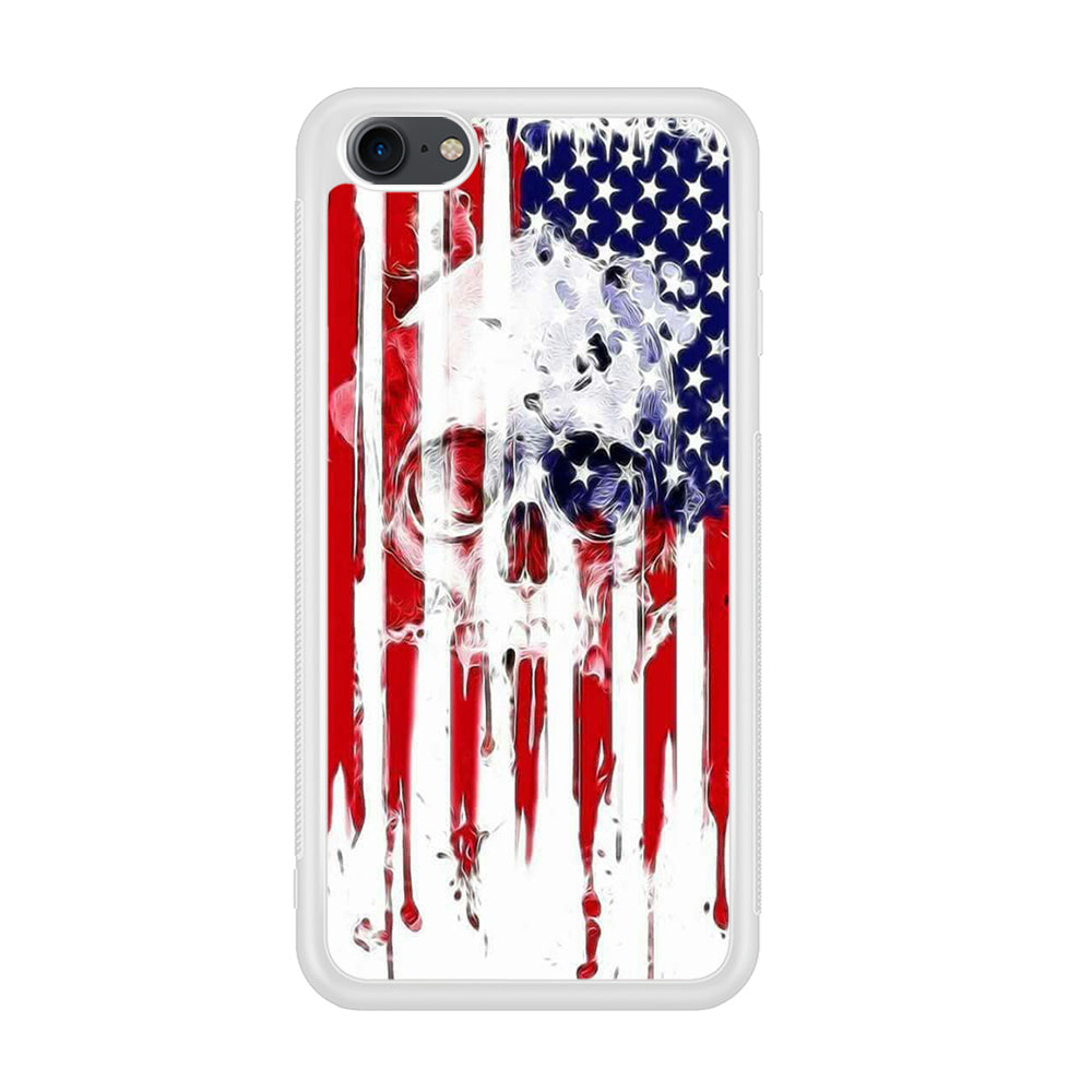 USA Flag Skull iPod Touch 6 Case