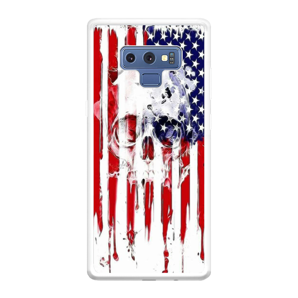 USA Flag Skull Samsung Galaxy Note 9 Case