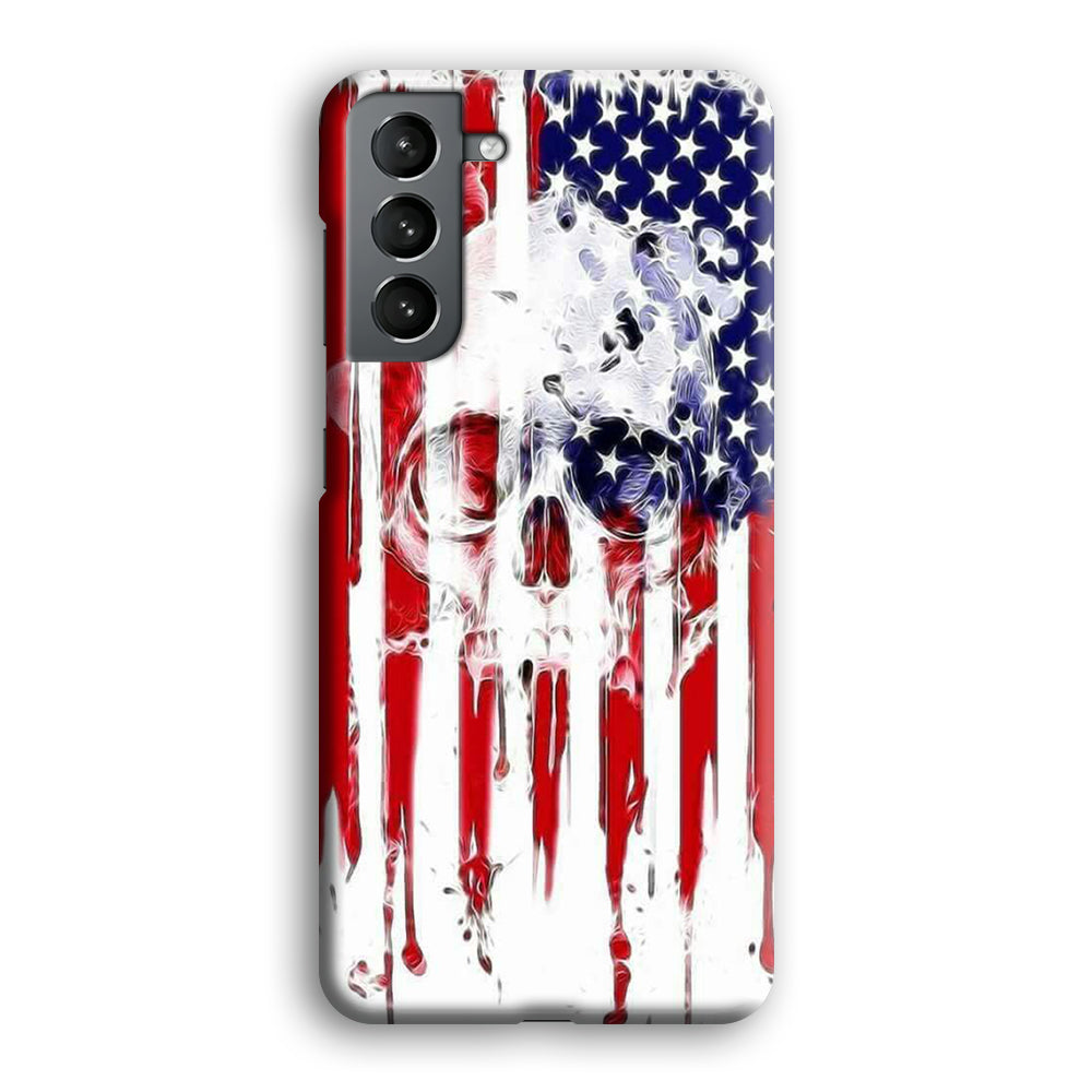 USA Flag Skull Samsung Galaxy S24 Plus Case