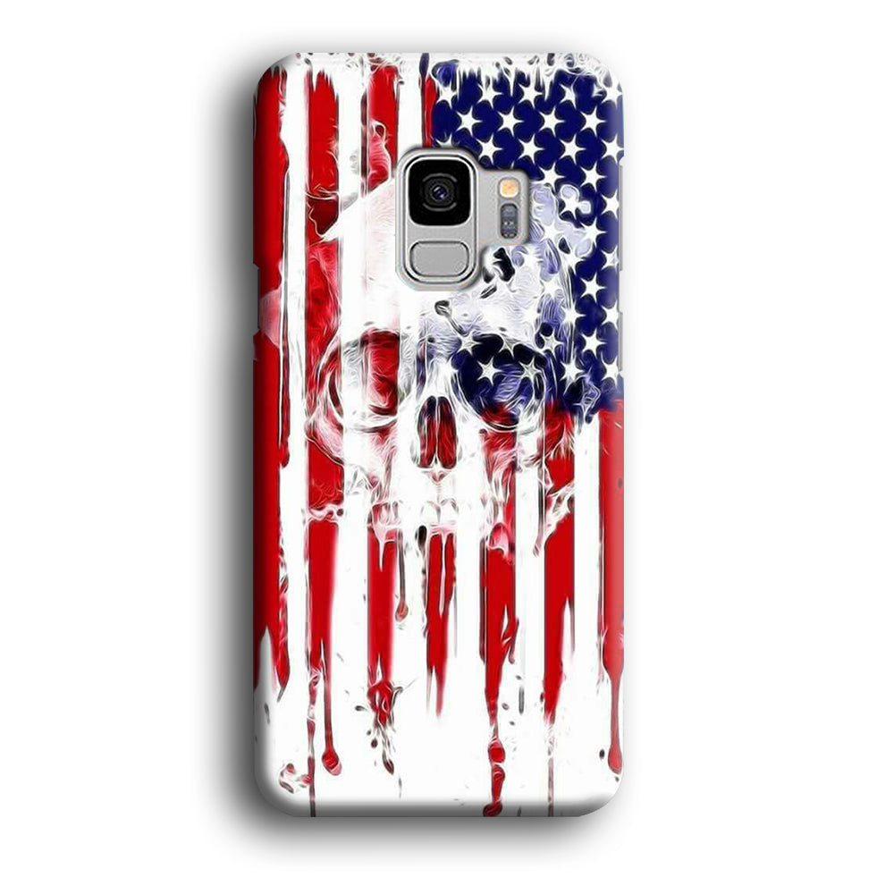 USA Flag Skull Samsung Galaxy S9 Case