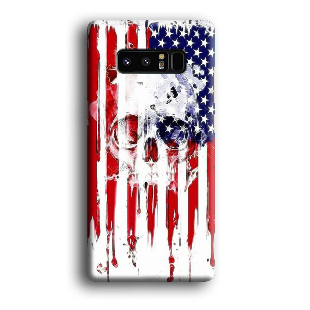 USA Flag Skull Samsung Galaxy Note 8 Case