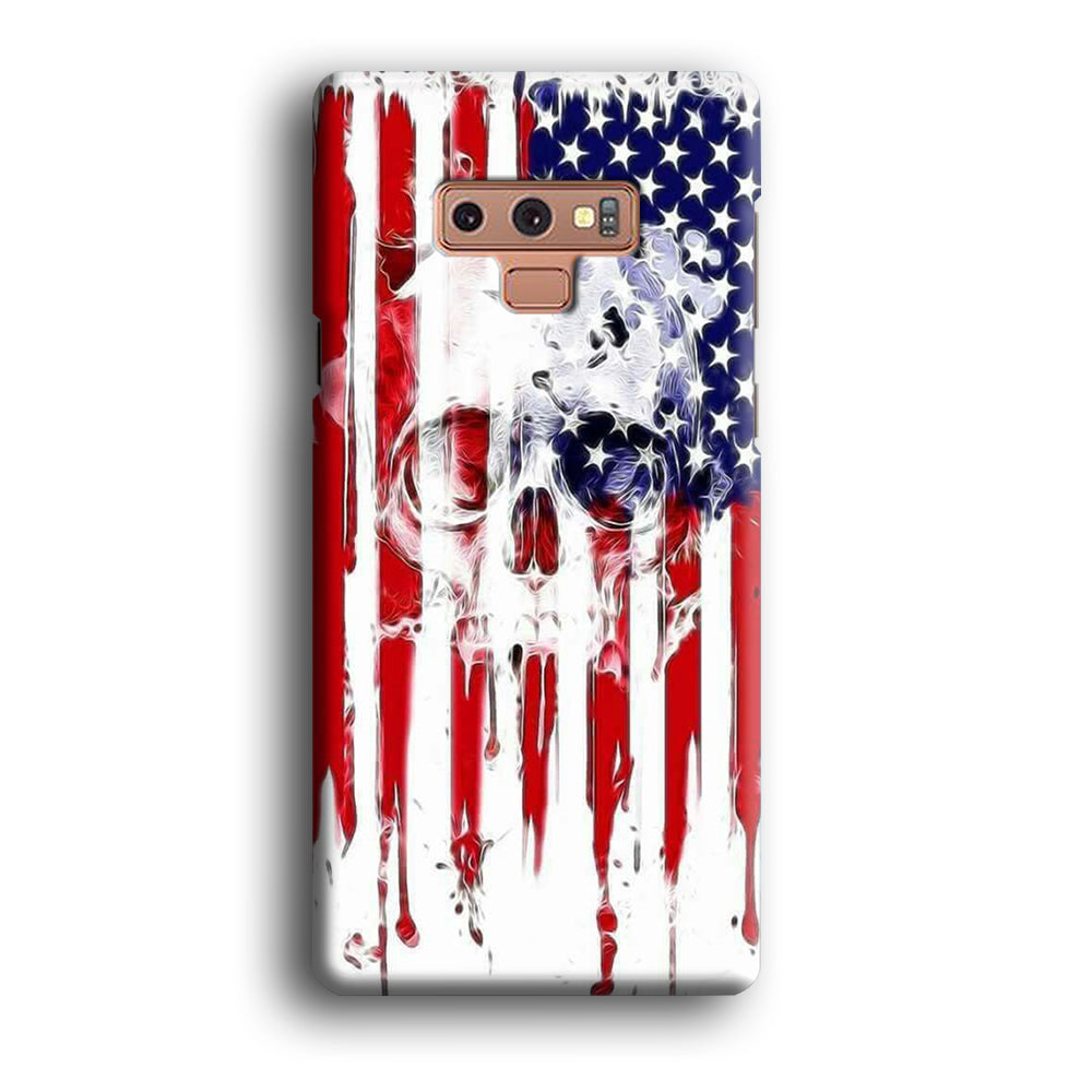 USA Flag Skull Samsung Galaxy Note 9 Case