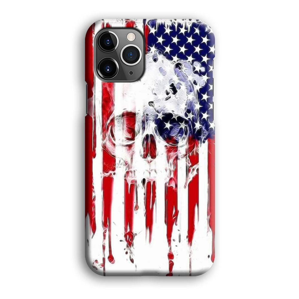 USA Flag Skull iPhone 12 Pro Case