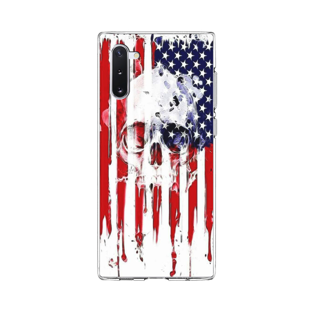 USA Flag Skull Samsung Galaxy Note 10 Case
