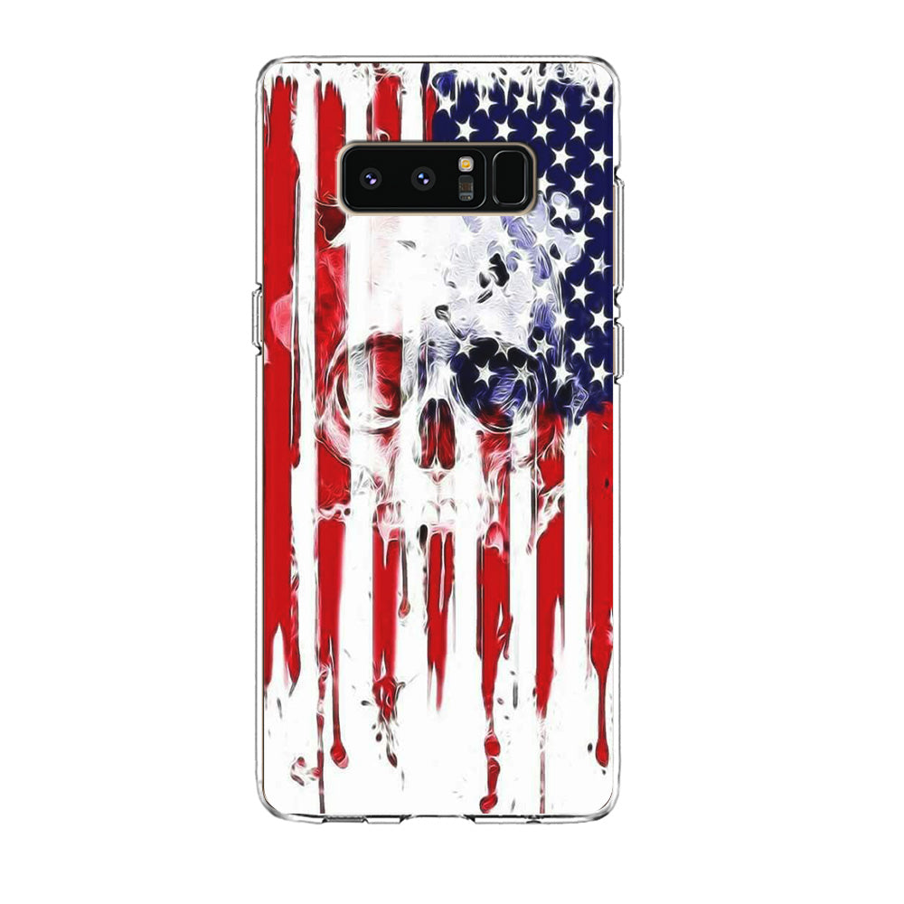 USA Flag Skull Samsung Galaxy Note 8 Case