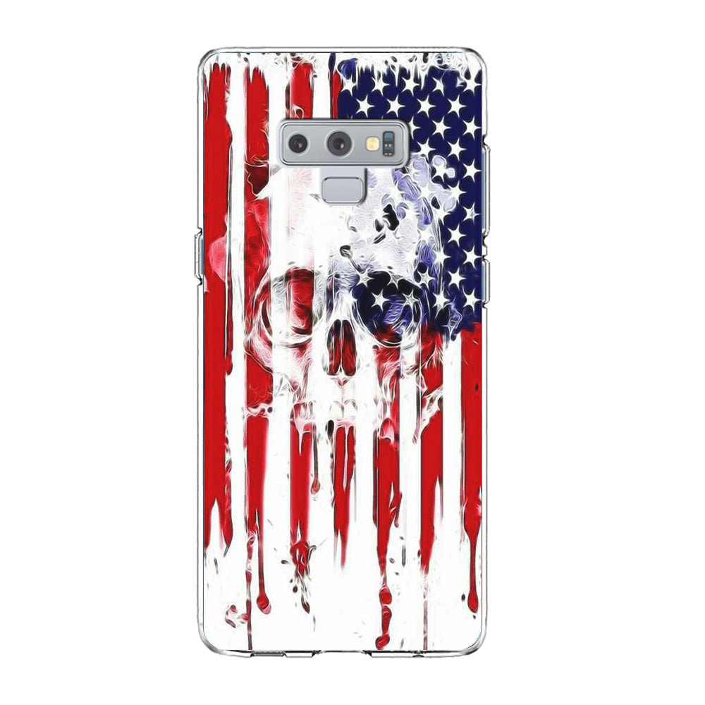 USA Flag Skull Samsung Galaxy Note 9 Case