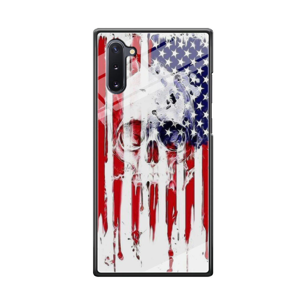 USA Flag Skull Samsung Galaxy Note 10 Case