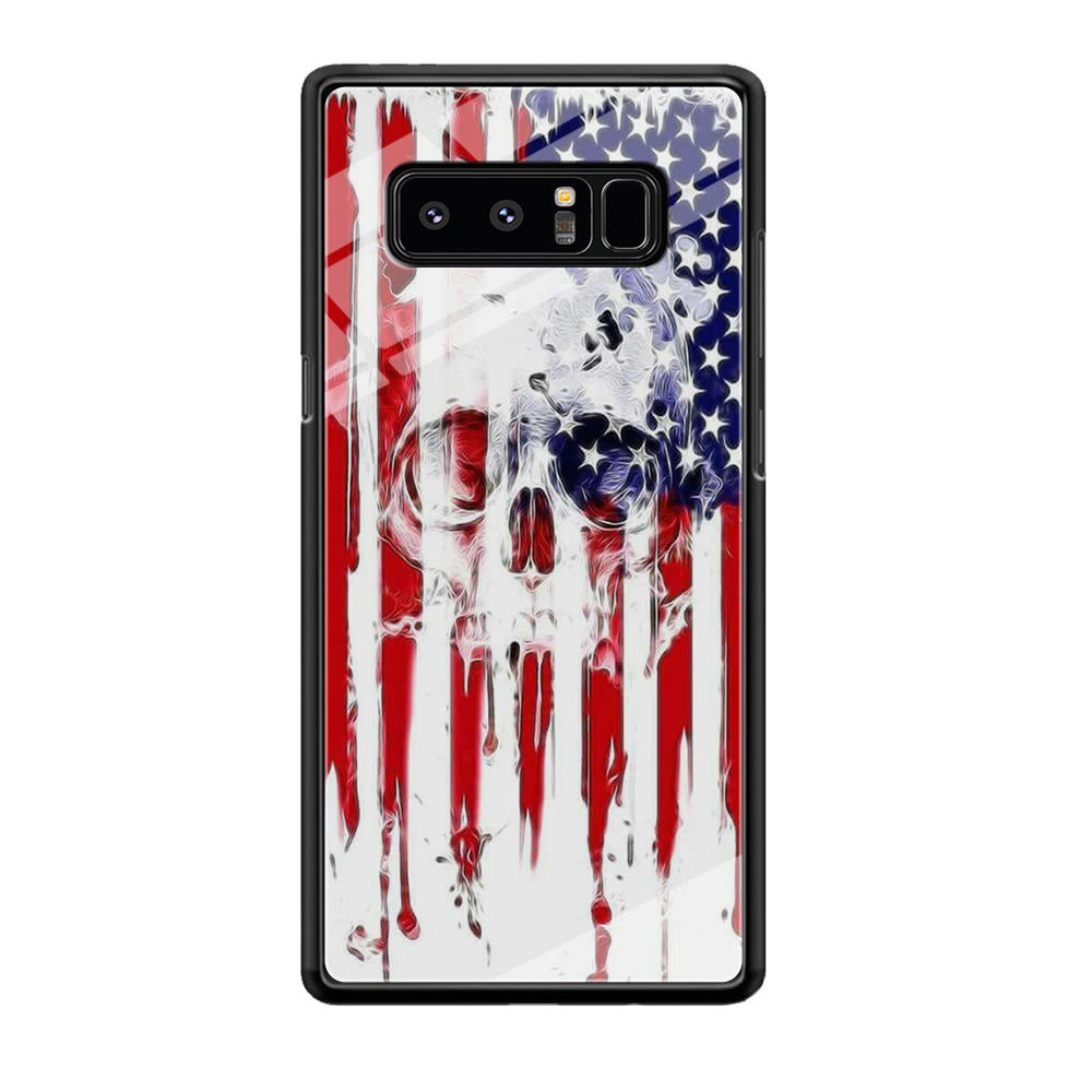 USA Flag Skull Samsung Galaxy Note 8 Case