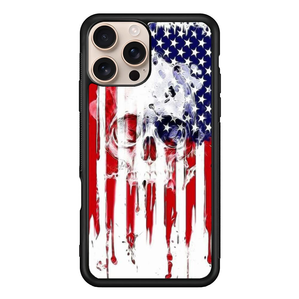 USA Flag Skull iPhone 16 Pro Max Case - Altracase