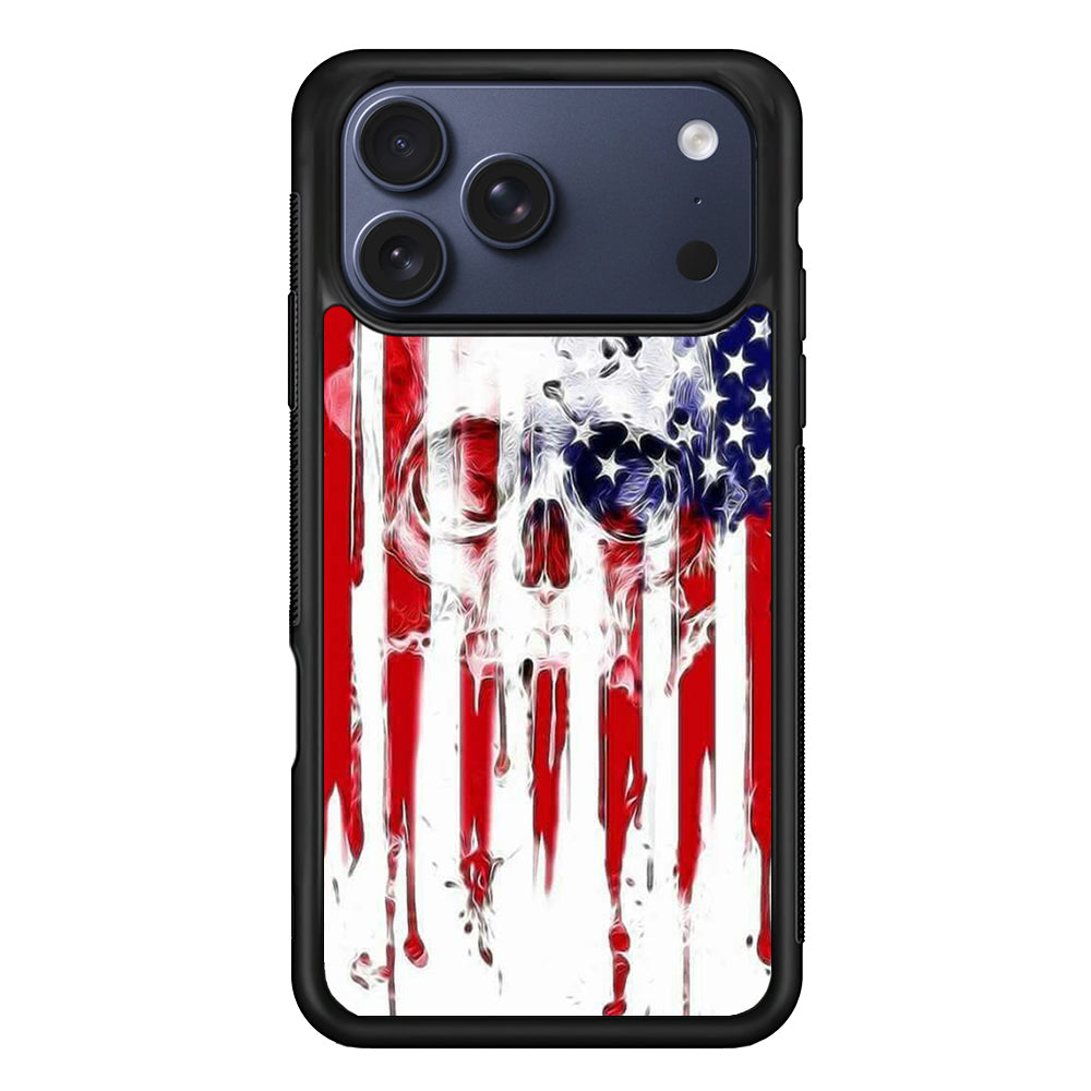 USA Flag Skull iPhone 17 Pro Case - Altracase
