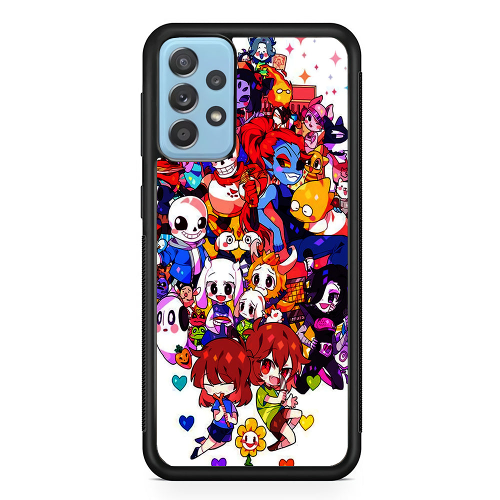 Undertale White Samsung Galaxy A52 Case