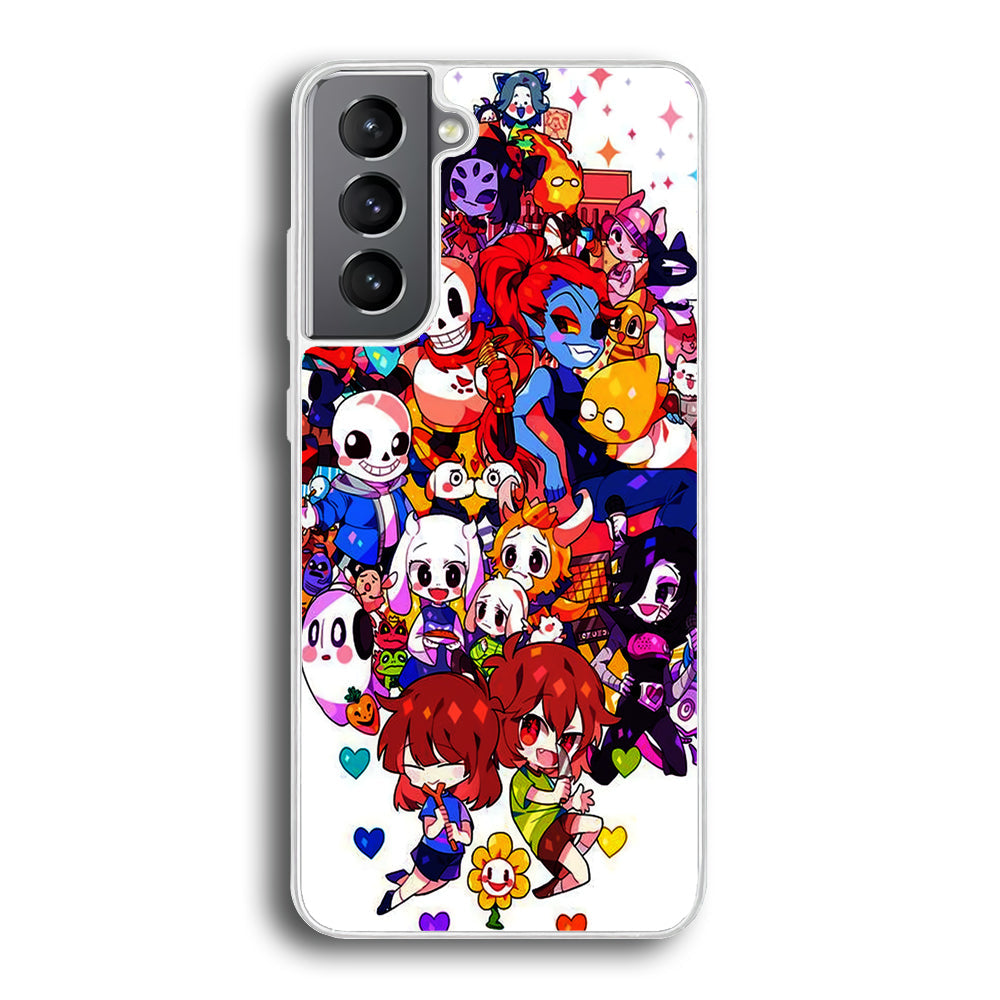 Undertale White Samsung Galaxy S24 Plus Case-Phone Case-Rubber White (2D Case)-Altracase