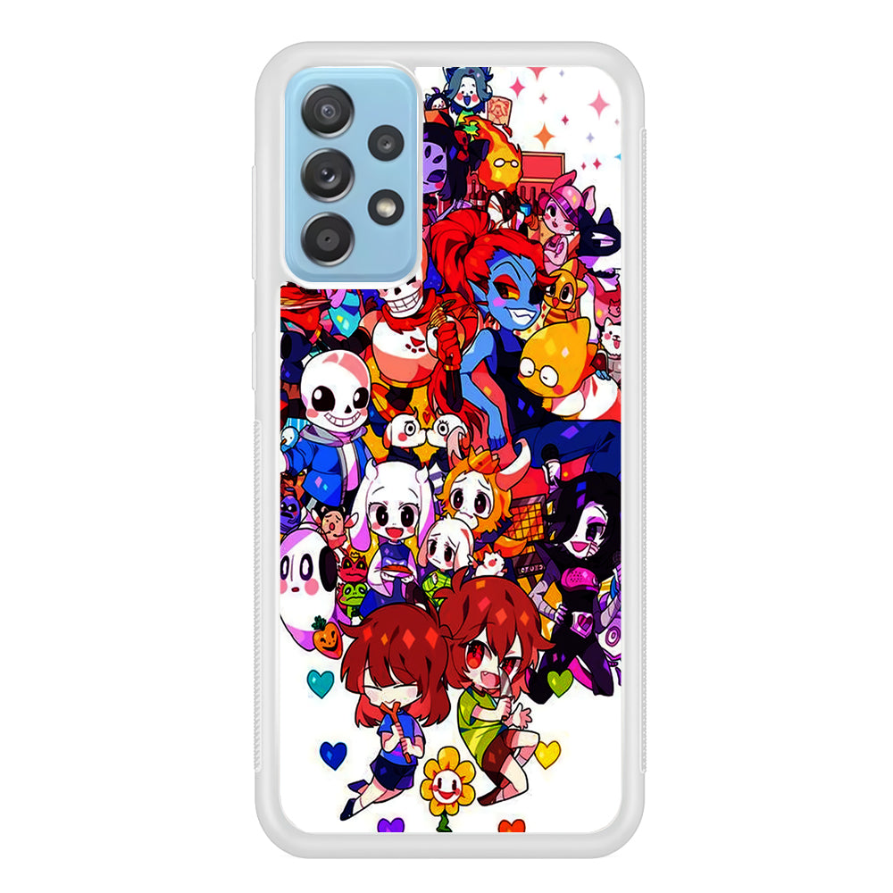 Undertale White Samsung Galaxy A52 Case