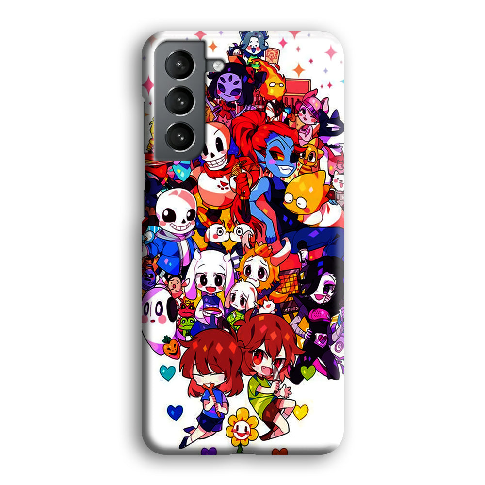 Undertale White Samsung Galaxy S24 Plus Case-Phone Case-3D Case-Altracase