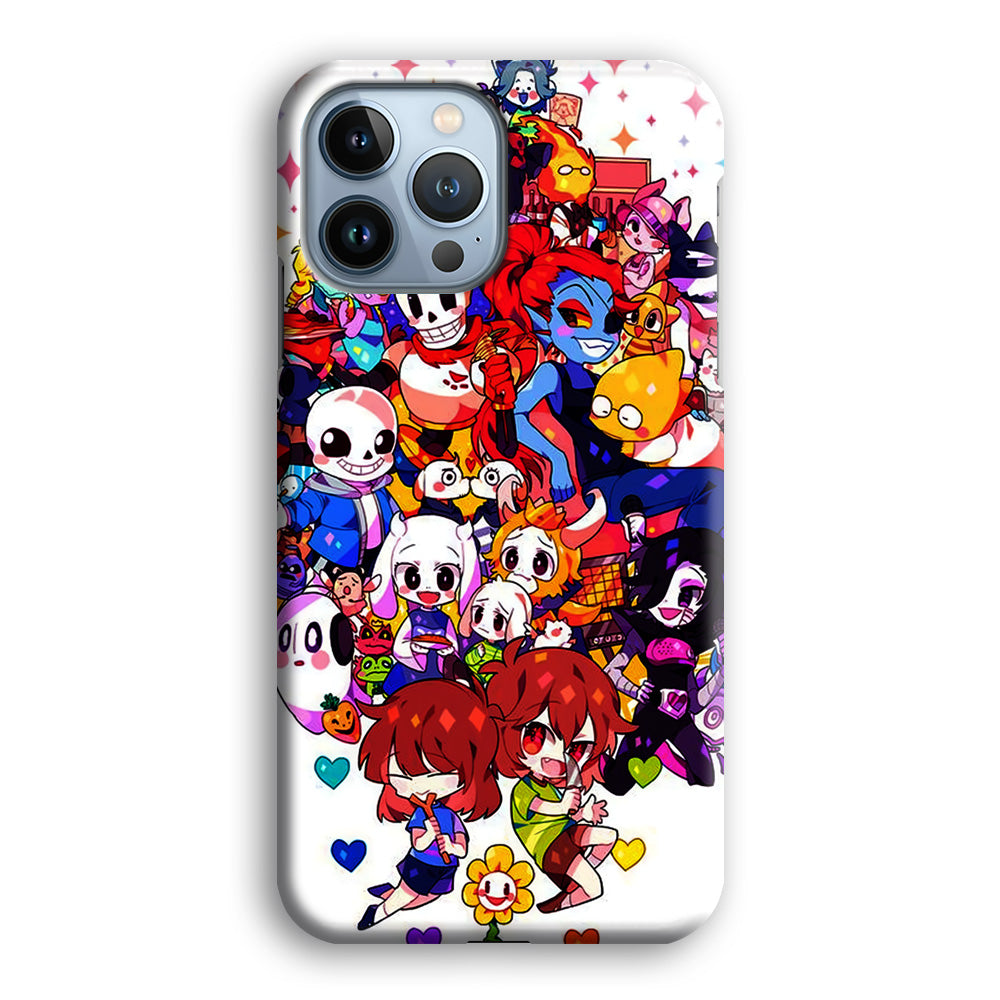 Undertale White iPhone 14 Pro Case