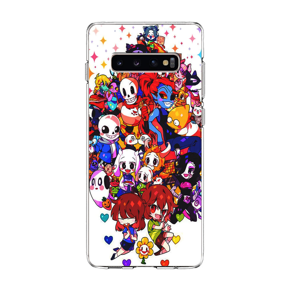 Undertale White Samsung Galaxy S10 Plus Case