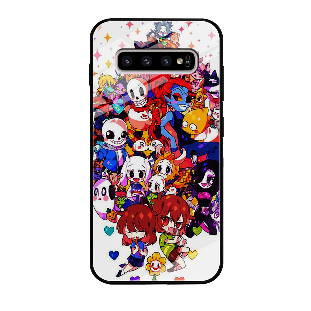 Undertale White Samsung Galaxy S10 Plus Case