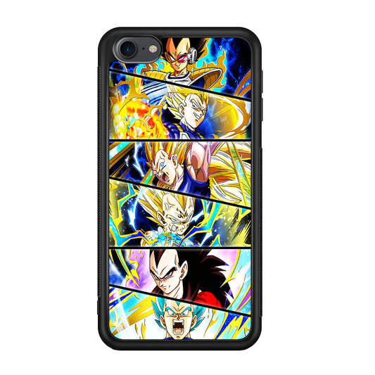 Vegeta Collage Dragon Ball iPod Touch 6 Case-Phone Case-Rubber White (2D Case)-Altracase
