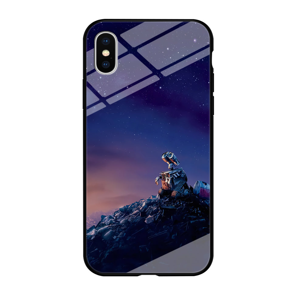 Wall-e Looks Up at The Sky iPhone X Case