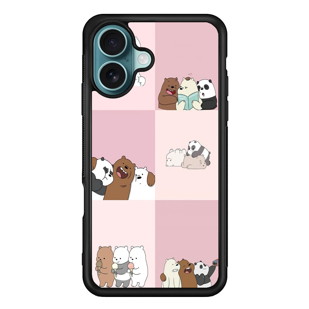 We Bare Bear Daily Life iPhone 16 Plus Case - Altracase