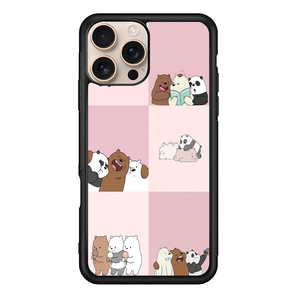 We Bare Bear Daily Life iPhone 16 Pro Max Case - Altracase