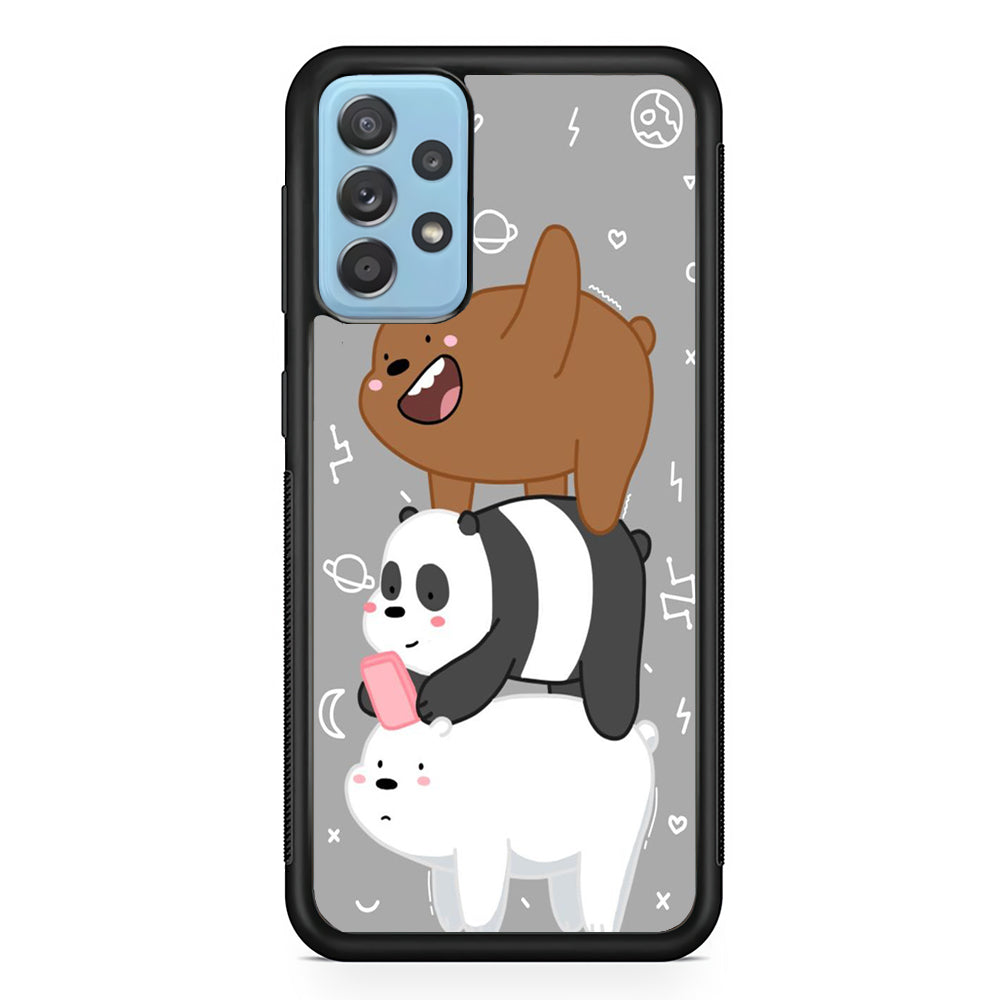 We Bare Bear Overlap Samsung Galaxy A52 Case