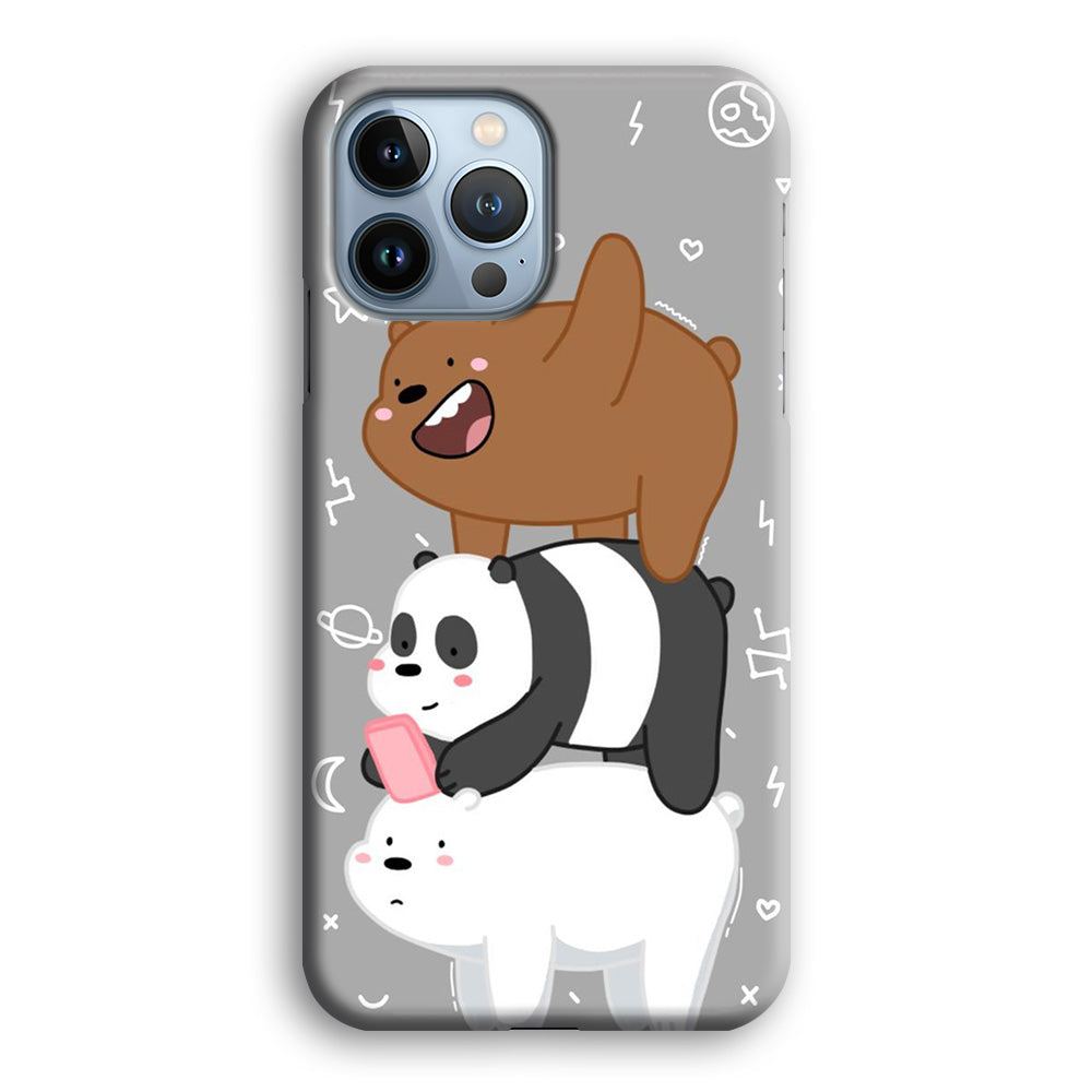 We Bare Bear Overlap iPhone 14 Pro Max Case