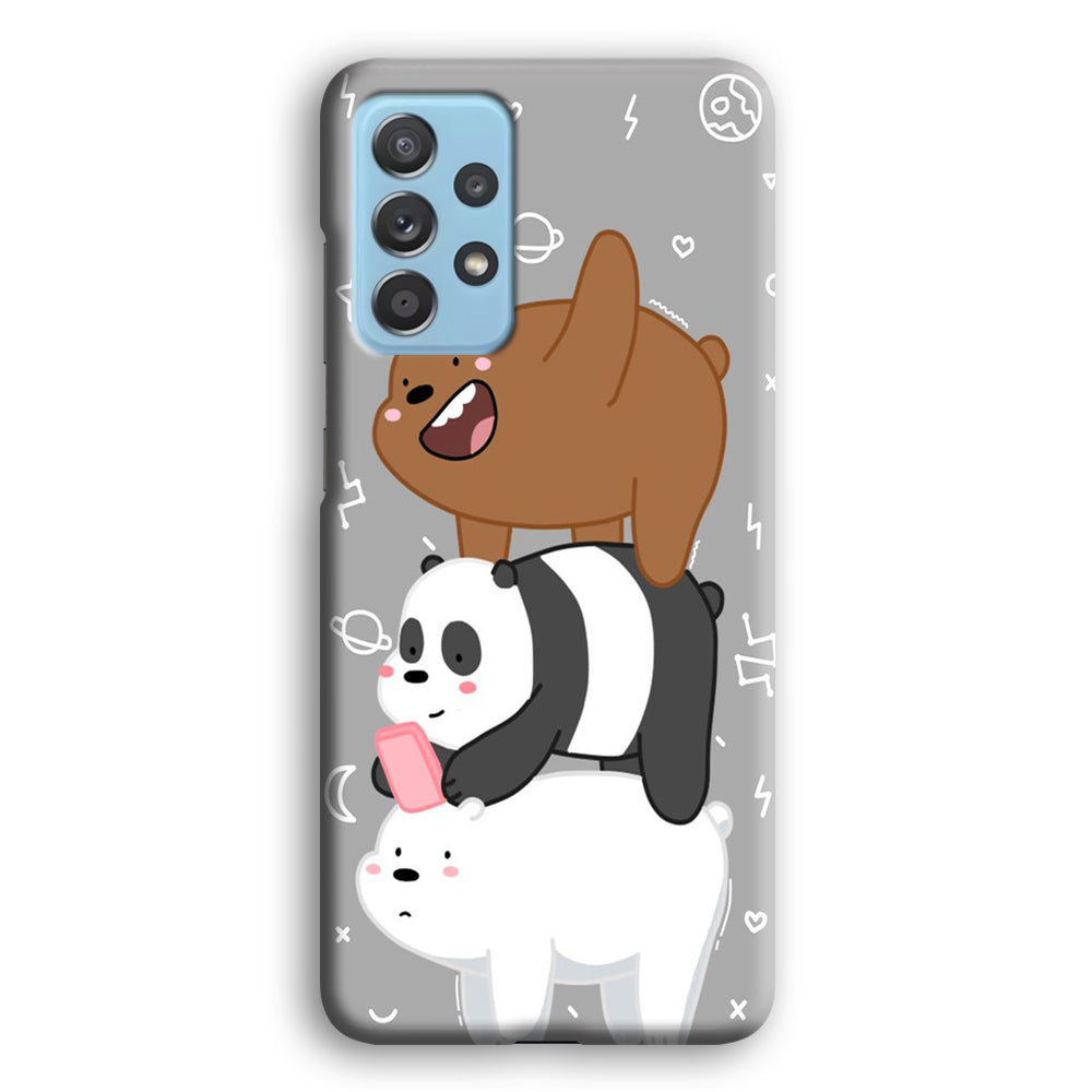 We Bare Bear Overlap Samsung Galaxy A52 Case