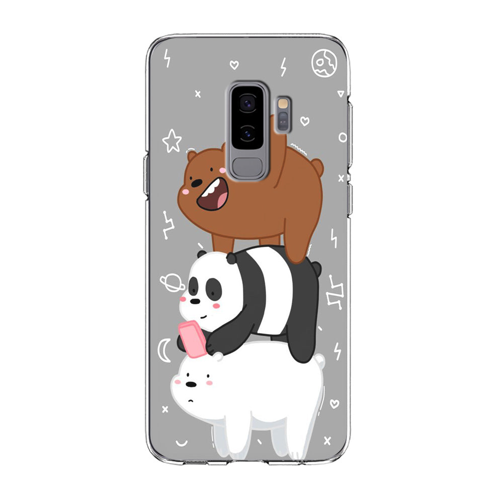 We Bare Bear Overlap Samsung Galaxy S9 Plus Case