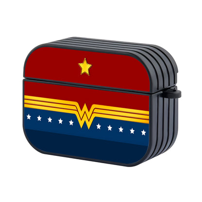 Wonder Woman Logo Suit Hard Plastic Case Cover For Apple Airpods Pro