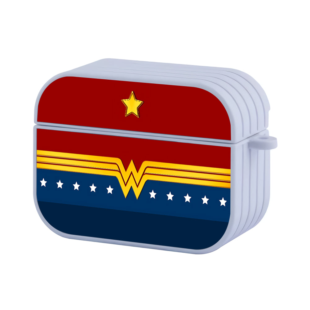 Wonder Woman Logo Suit Hard Plastic Case Cover For Apple Airpods Pro