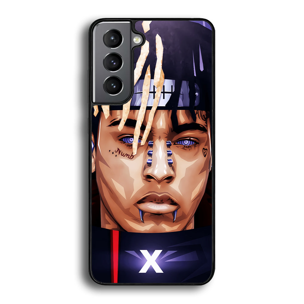 XXXTentacion Akatsuki Samsung Galaxy S24 Plus Case-Phone Case-Rubber Black (2D Case)-Altracase