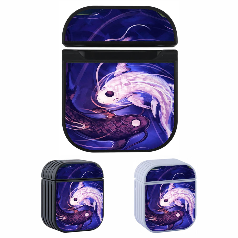 Yin Yang Koi Fish Hard Plastic Case Cover For Apple Airpods