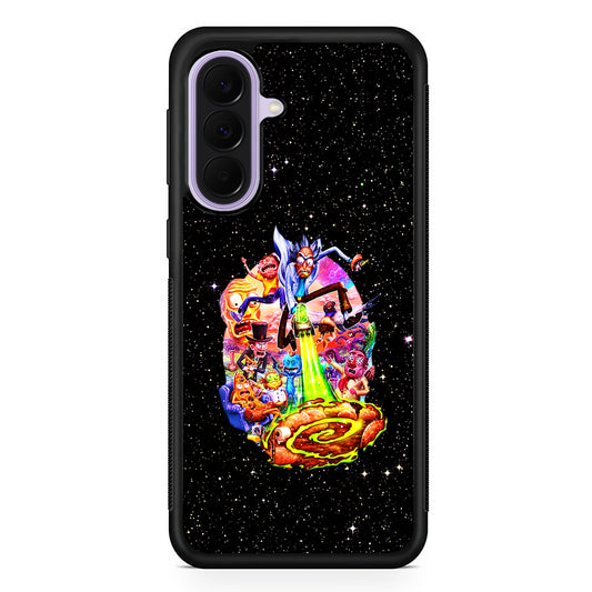 Rick and Morty Galaxy Starlight Samsung Galaxy A37 Case | Samsung Galaxy A37 Rubber Protective Case