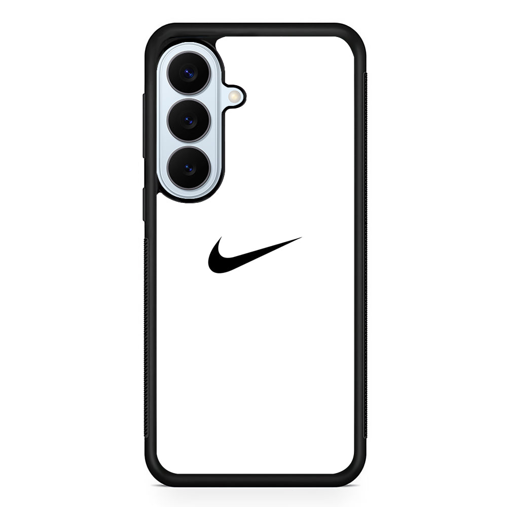 Nike Logo White Simple Samsung Galaxy S26 Plus Case | Lightweight Protective Phone Cover