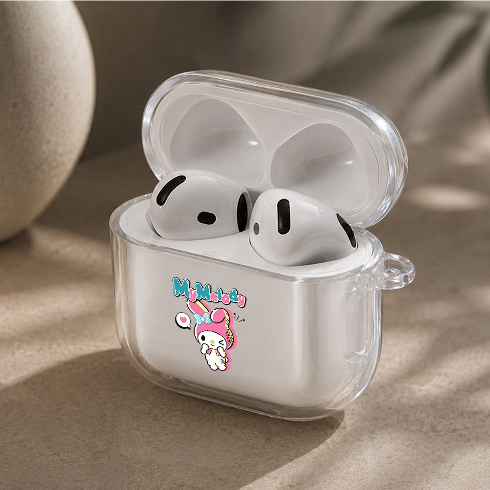 My Melody Sweet Pink Protective Apple Airpods 4 Clear Case - Durable Clear Protection