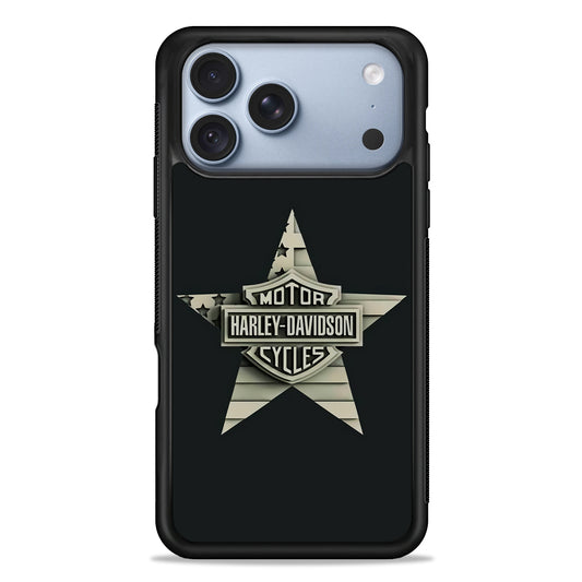 Harley Davidson Star Logo iPhone 18 Pro Case - iPhone 18 Pro Silicone Case