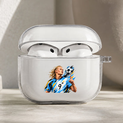 Erling Haaland Unstoppable Force Protective Apple AirPods Pro 3 Clear Case | Shockproof Cover