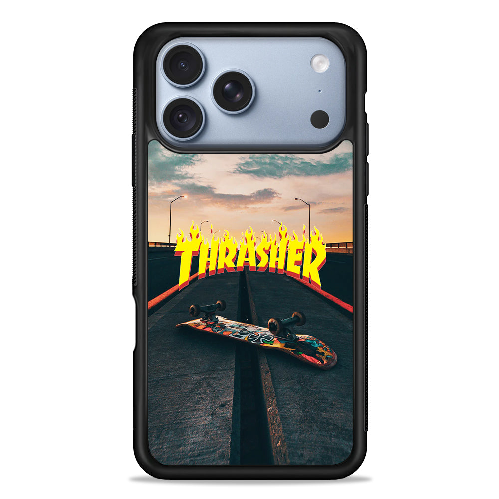 Thrasher Skate Street View iPhone 18 Pro Case - iPhone 18 Pro Silicone Case
